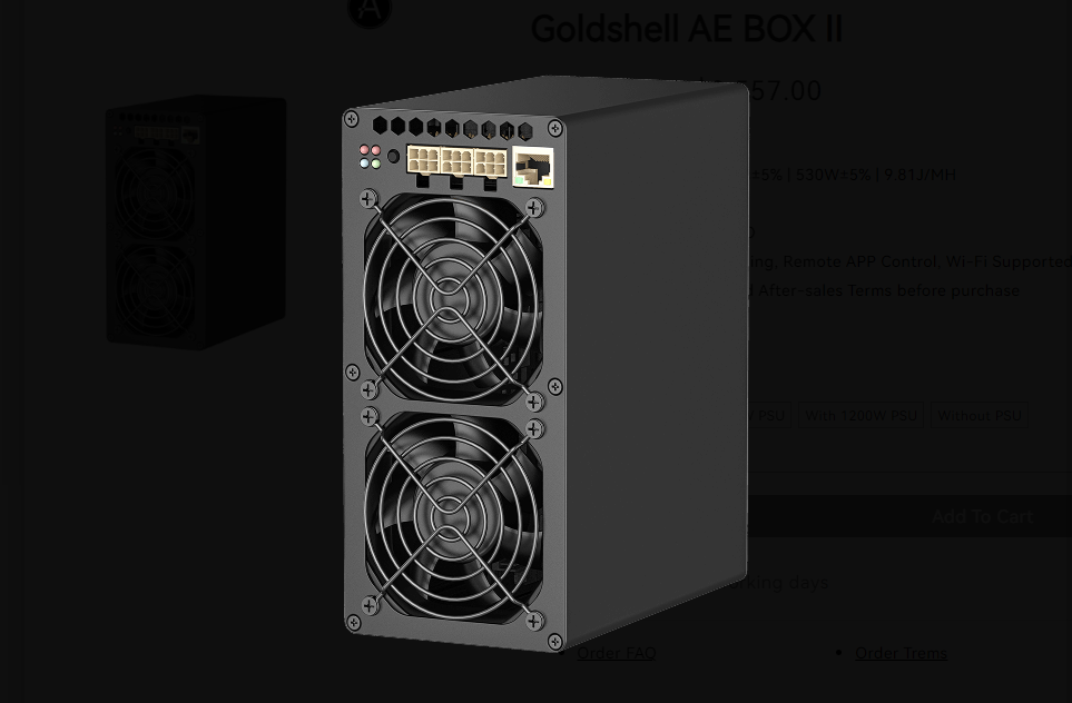 家庭挖矿电费太高？Goldshell AE-BOX II 省电秘籍：阶梯电价+工具实测，月省电费50%！